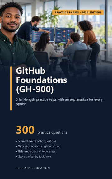 Cover of GitHub Foundations (GH-900) Practice Exams