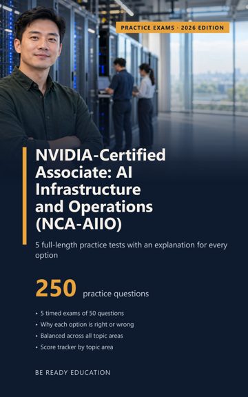 Cover of NVIDIA-Certified Associate: AI Infrastructure and Operations (NCA-AIIO) Practice Exams